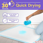 PETSWORLD Giant Dog Potty Pads, Odor-Eliminating, 36" x 36", Ultra Absorbent 5-Layer Leak-Proof Training Pads for Dogs & Cats (36x36, 150 Count)