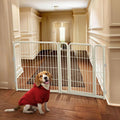 FXW Dog Gate, Extra Wide Adjustable for Openings Up to 55", 32" H | Flexible Space Control, Easy Walk-Through Access, 1 Panel + 1 Gate, For Small & Medium Dogs, Garage Use