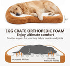 Dog Bed for Small Dogs, Toast Shaped Dog Bed Mat with Orthopedic Foam, Machine Washable Non-Slip Pet Bed, Plush Soft Puppy Mat for Indoor Use