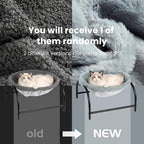 JUNSPOW Cat Bed Dog Bed Pet Hammock Bed Kitty Sleeping Cat Supplies Pet Supplies Whole Wash Stable, Detachable, Breathable, Easy Assembly Indoors Outdoors, 16.9 in x 16.9 in x 9.5 in