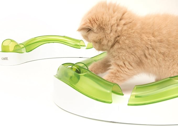 Catit Senses 2.0 Super Circuit Interactive Cat Toy - 12-Piece | Closed-Track Ball Toy for All Breed Sizes