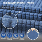 Stretch Couch Covers for Sofa, 3 Cushion Couch Slipcover,Riverside | 1-Piece Washable Sofa Cover Pet Friendly(78"-94") Furniture Protector Soft Jacquard, Elastic Bottom for Dogs & Kids