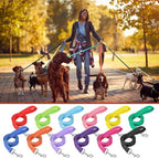 24 Pack Nylon Dog Training Leash Bulk 5 ft Dog Leash for Small and Medium Puppy Traction Rope for Training, Play, Camping, or Backyard, 12 Assorted Colors(Vibrant Colors)