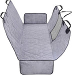 VIVAGLORY Dog Seat Cover Dog Hammock, Standard, Heather Black | Seat Cover for Car Suv & Truck, Back Backseat Split Hair Resistant Protector for Pet