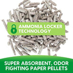 Fresh News Recycled Paper Original Pellet Cat Litter, 12 Pound, Non-Clumping, Unscented, Made in USA