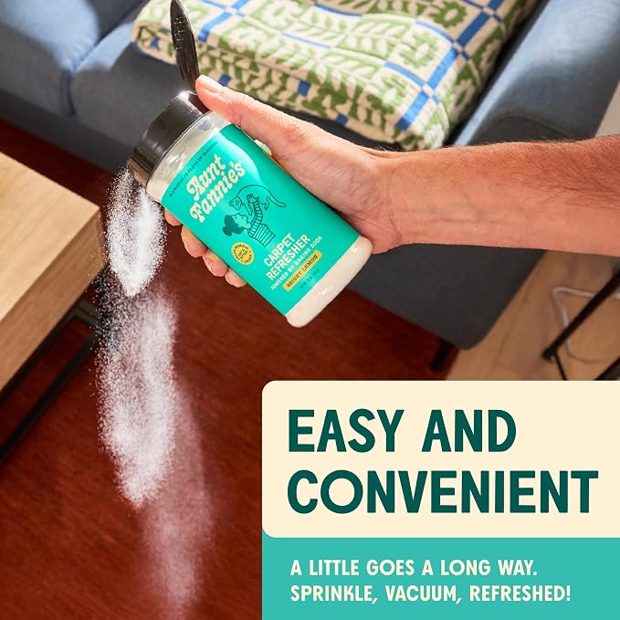 Aunt Fannie's Cat Carpet Refresher, Bright Lemon, 16 oz, Pack of 6 | Neutralizes Litter & Kitty Odors, Freshens Busy Areas, Safe for Rugs Upholstery & Fabric Surfaces, Cat and Kitten Safe