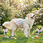 FLAdorepet Large Dog Dress Birthday Easter Outfits Summer Dog Clothes,8XL | Prefect for Wedding Holiday Spring;For Medium Large Giant Dog;Pitbull Labrador Rottweiler;Soft Fabric;Tulip Floral Print