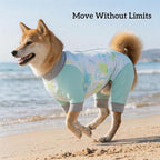 Dog Cooling Sun Protection Suit, Outdoor Fashion Onesie, UPF 50+ Lightweight Breathable Quick-Dry, Anti-Dirt & Anti-Shedding, Zipper Design for Easy Dressing Undressing (Cyan, XX-Large)