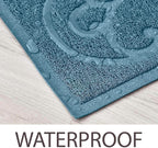 PetLike Cat Litter Box Mat, Thick Kitty Litter Trapping Mat, Durable,Waterproof &Washable with Non-Slip Backing, Soft on Kitty Paws and Easy to Clean, BPA Free