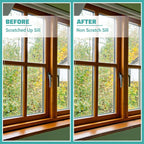 3 Pcs Window Sill Protector, Pet Window Guard,Transparent, Window Sill Cover, Protection from Dog and Cat Scratching Chewing Slobbering, Heavy Duty Scratch Shield(11.8"x3.25"x0.88")