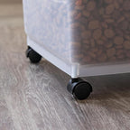 IRIS USA Dog Food Storage Container, 2-Pack, Up to 54 lbs, Black | Made in the USA, Comes w/ Wheels & 2-Cup Scoop, Airtight Seal, BPA-Free, Bird Seed, Cat food, Cat Litter, Multi-Pet Household