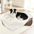 Dog Blankets Washable Pet Blanket - Fluffy Fuzzy Cat Puppy Blanket with Premium 300GSM 3D Fleece Bubble for Pet Kitten Doggy, Cream, 30x40IN