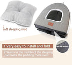 Cat Bed for Indoor Cats - Cat Cave Bed Cat House Cat Tent with Removable Washable Cushioned Pillow, Soft and Self Warming Kitten beds, for Small and Medium Cat Beds & Furniture