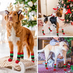 BEAUTYZOO Dog Socks to Prevent Licking Paws for Hardwood Floors Anti Slip, Dog Shoes Booties for Hot/Cold Pavement,Grippy Boots & Paw Protectors Traction Control for Small Medium Large Senior Dogs