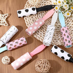 12 Pcs Mini Lint Roller Travel Size for Pet Hair Extra Sticky and Clothes | Travel Lint Rollers Disposable Sheets Remove Dog/Cat Hair for Home Car Travel Use