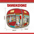 Cat House & Tent for Indoor Cats – Pop-Up Cat Tent House with Catnip Toy, Restaurant Theme for Cats & Kittens, Mochi’s Dim Sum Palace