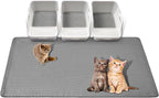 GRELY Cat Litter Mats- Extra Large XXL 47''X 36'',2 Layer Litter Box Mat for Indoor Cats,Rug for Pet Kitty,Litter Trapping Mats,Waterproof Urine Proof,Non-Slip