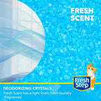Fresh Step Cat Litter Crystals Deodorizer, Non Toxic Odor Neutralizing Crystals for Litter Boxes that Help Control Smells and Keep Home Areas Fresh, Fresh Scent, 30 Ounce | Non-toxic crystals neutralize odor at the source in any litter box, keeps home ...