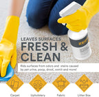 Zeiff Pet Stain and Odor Remover - Pet Odor Eliminator for Home and Professional Use - Carpet Stain Remover - Pet Urine Enzyme Cleaner for Dog and Cat Pee, Feces, and Fluids - 32 oz, 2 Pack