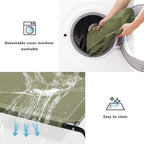 Cooling Elevated Dog Bed for Large Dogs, Portable Indoor & Outdoor Raised Dog Bed with Breathable Mesh, Chew Proof Pet Hammock Cots with Removable and Waterproof Bolsters