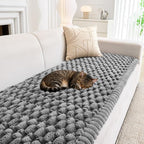 Plush Couch Cover for Dogs Non Slip Pet Sofa Protector, Ultra Soft Washable Couch Cover for Pets, Anti-Slip Backing Furniture Protector for Cats & Dogs, Fits Standard & L-Shape Sofas (3 Sizes)