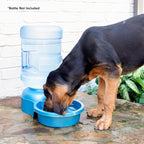 Petmate Big Blue Outdoor Water Bowl, 5 Gallons, (Water Jug Not Included), Made in USA | Jug not included, extra large refill station design, keeps multiple thirsty companions hydrated, sturdy and easy to clean