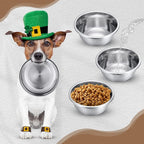 16 Pcs 8 Cup Metal Dog Bowls Stainless Steel Food Dish 64 Oz | Thickened,for Medium Large Dogs Cats,Dishwasher Safe ,Travel Kennel Feeding, Heavy Duty Stainless Steel Construction