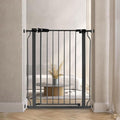 BalanceFrom Easy Walk-Thru Baby Safety Gate, Fits 29.1" to 33.8" Openings | with Hold-Open and Auto-Close – Adjustable Steel Barrier for Stairs, Doorways, and Hallways, No Drilling Installation