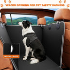 njnj Half Dog Car Seat Cover for Back Seat - Waterproof Dog Half Hammock for Cars,Scratchproof Pet Backseat Protector,Perdurable,Non-Slip Booster Seat for Small,Medium and Large Dogs