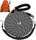 Long Dog Leash with Reflective Threads 15FT 20FT 30FT 50FT,Heavy Duty Bungee Dog Leashes for Small Medium Large Breed Dogs,Shock Absorbing Training Leash for Walking,Hunting,Camping&Yard