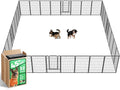 FXW Rollick Dog Playpen, Indoor, Yard & RV Camping, 45" H, 32 Panels | Easy setup, Heavy-duty, DIY layouts, for Large Dogs, Patented