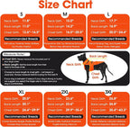 QBLEEV Warm Dog Jacket - Reflective, Adjustable Winter Coat with Turtleneck for Cold Weather, Waterproof Fleece Snowsuit for Small, Medium, Large Dogs