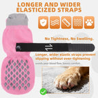 KOOLTAIL Non Slip Dog Socks Shoes to Prevent Licking Paws and Scratching, Winter Pet Booties for Cold Pavement & Hardwood Floors, Dog Grip Booties for Small Medium Large Senior Dogs
