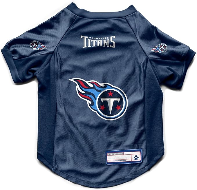 Littlearth NFL Tennessee Titans Stretch Pet Jersey, Team Color, Large