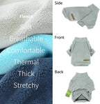 Fitwarm 3 Pack Classic Fleece Sweater, Turtleneck Sweatshirt, Winter Clothes for Small Dogs & Cats, Pullover Jacket, Cat Apparel, Blue, Grey, Navy, Large