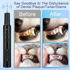 ETACCU Dog Plaque Remover for Teeth, Dog Plaque Remover Tool with LED Light, 5 Modes Teeth Cleaning Tools, Low Noise Pet Tooth Brushing Kit Dental Tools for Dog and Cat, Black