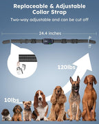 Shock Collar for 2 Dogs - 4200FT Dog Training Collar with Remote IPX7 Waterproof Electric Collar with 4 Training Modes, Security Lock E-Collar for Large Medium Small Breeds(Navy Blue)