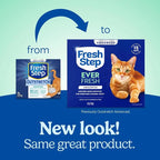 Fresh Step Advanced Ever Fresh Multi Cat Clumping Litter, Unscented Cat Litter, Ammonia Block Technology, Ultra Absorbent, 16 lb. Box, Pack of 2 | Ultra Absorbent to Last Longer, Unscented, Lowest Dust Formula, Compatible with Most Auto Litter Boxes