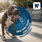 Heavy Duty Dog Chain Leash, 6 ft x 3.0 mm (25-120 lbs) | Padded Handle for Large & Medium Size Dogs