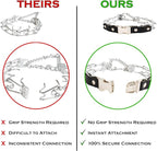 Herm Sprenger 2.25mm Prong Collar for Dog Training Adjustable Length & Easy Quick Release Buckle for Small/Medium Dogs (13-19" Neck)