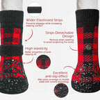 EXPAWLORER Anti-Slip Dog Socks-Double Sides Grips Traction Control on Hardwood Floor,Dog Shoes for Hot/Cold Pavement,Best Paw Protector,Prevents Licking,for Puppy Small Medium Large Senior Dogs