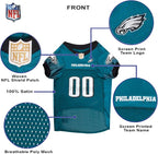 Pets First NFL Philadelphia Eagles Dog Jersey, Size Large, Football Shirt Costume for Pet, Dog Sports T-Shirt, NFL Team Clothing for Cats, Licensed Pet Apparel Available in 7 Sizes and 32 Teams