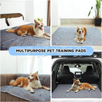 Sunheir Washable Pee Pads for Dogs - 2-Pack Thick Heavy-Absorbency Reusable Pee Pads Prevent Leakage Non-Slip, Waterproof Pet Training Pads for Puppy Playpen, Crate, Whelping Box, Potty Training