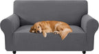 XINEAGE Stretch 2 Seater Slipcover, Non-Slip Pet Couch Cover,Light Gray | Washable Furniture Protector, Elastic Bottom, Dogs & Cats Friendly, Scratch-resistant, Fast Setup, High Elasticity