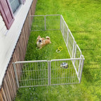 FXW Rollick Dog Playpen, Indoor, Yard & RV Camping, 24" H, 8 Panels | Easy setup, Heavy-duty, DIY layouts, Walk-through gate, for Puppies & Small Dogs, Patented