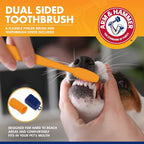 Arm & Hammer Tartar Control Dog Dental Kit, Banana Mint, 3-Piece | Enzymatic toothpaste with toothbrush and fingerbrush, baking soda formula safe for puppies