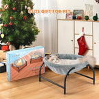 JUNSPOW Cat Bed Dog Bed Pet Hammock Bed Kitty Sleeping Cat Supplies Pet Supplies Whole Wash Stable, Detachable, Breathable, Easy Assembly Indoors Outdoors, 16.9 in x 16.9 in x 9.5 in