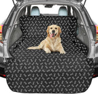 F-color SUV Cargo Liner for Dogs - Heavy Duty Cargo Cover for Mid-Size SUVs | Water Resistant, Bumper Flap, Non-Slip Mat, Car Trunk Dog Car Seat Cover Prevents Scratches Pet Hair Mud Dirt for Sedans Vans