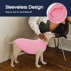 IECOii 2 Pack Dog Surgery Recovery Shirt Sleeveless Lightweight Dog Tshirt | T-Shirts with Stretch Fit,Gentle on Sensitive Skin,Anti-licking for Hot Spots,Shedding Control Tee,For Small to Giant Dogs
