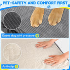 Loiion Dog Car Bed, Non-Slip Backseat Extender Pet Mat 56"x28.7" | Removable, Washable Dog Bed With Waterproof Liner Protects Car Seats, Anti-Slip Travel Bed For Dogs